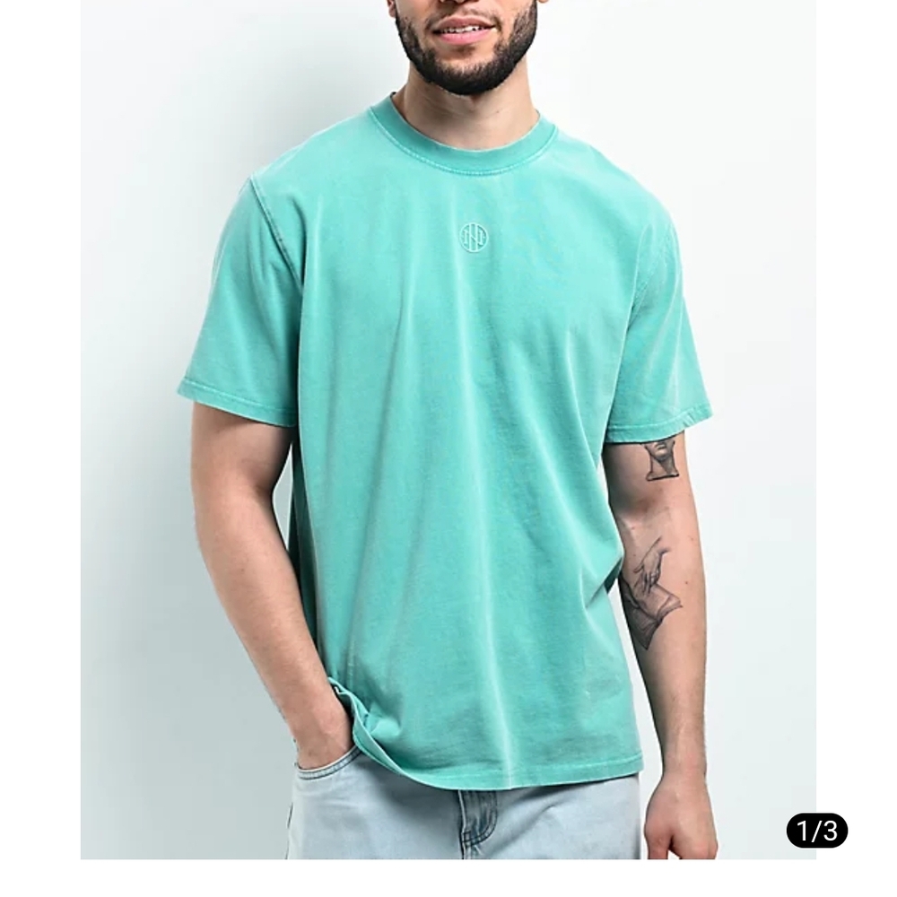 Men's Ninth Hall Fundamentals Bay Blue Boxy T-Shirt